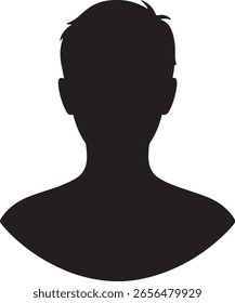 Icono de silueta de Perfil de usuario - Marcador de posición de avatar anónimo