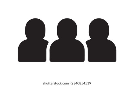 user profile symbol, group icon vector, people icon vector, group people icon, crowd symbol