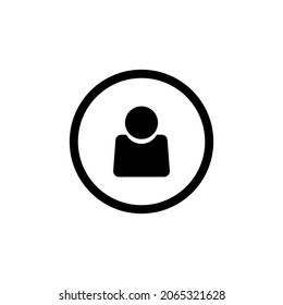 User profile symbol icon vector illustration