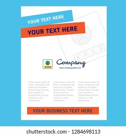 User profile Title Page Design for Company profile ,annual report, presentations, leaflet, Brochure Vector Background