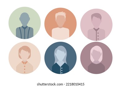 user profile, UX vector persona, avatar design vector flat modern isolated illustration