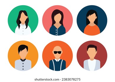 perfil de usuario, UX vectorial, avatar diseño vectorial ilustración aislada moderna