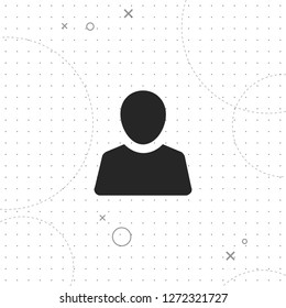 User, profile vector best flat icon on texture background , EPS 10