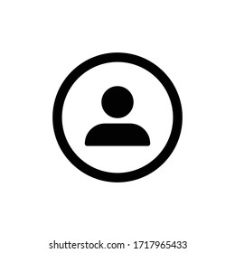 Icono vectorial de perfil de usuario. Pictograma de personajes para aplicaciones y perfiles de medios sociales. 