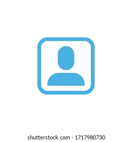 Vektorillustration des Benutzerprofils Piktogramm für Person-Zeichen für Apps und Social-Media-Profile. 