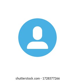 Icono vectorial de perfil de usuario. Pictograma de personajes para aplicaciones y perfiles de medios sociales. 