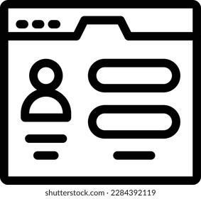 user profile Vector illustration on a transparent background.Premium quality symbols.Thin line vector icon for concept and graphic design.
