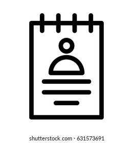 User Profile Vector Line Icon