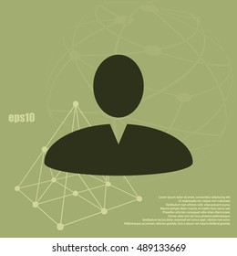 User profile web icon vector illustration design