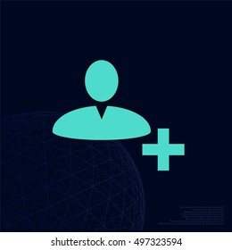 User profile web icon vector illustration design