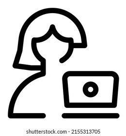 usuario o programador que utiliza un portátil para trabajar en línea