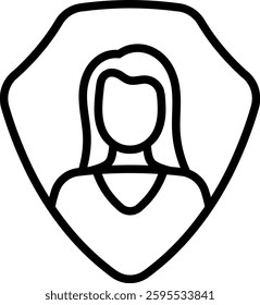 user protection user protection avatar protect lock account woman 8075