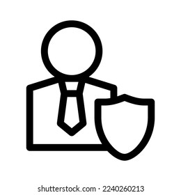 user protection icon or logo isolated sign symbol vector illustration - high quality black style vector icons
