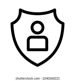 user protection icon or logo isolated sign symbol vector illustration - high quality black style vector icons
