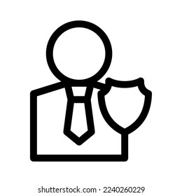 user protection icon or logo isolated sign symbol vector illustration - high quality black style vector icons
