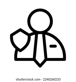 user protection icon or logo isolated sign symbol vector illustration - high quality black style vector icons
