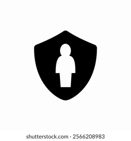 user protection icon sign vector