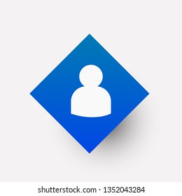 User Protection icon in trendy flat style isolated on background. User icon page symbol for your web site design User icon logo, app, UI , on white background Vector.