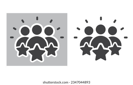 Icono de clasificación de usuario, vector, signo, etiqueta.