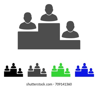 User Rating Levels vector pictograph. Style is a flat graphic symbol in black, grey, blue, green color versions. Designed for web and mobile apps.