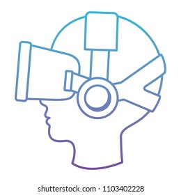 user with reality virtual mask technology