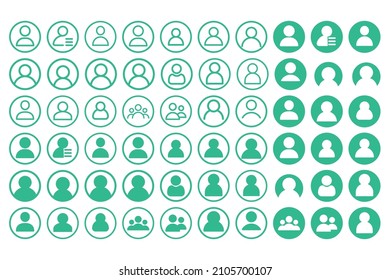 User Related Vector Icons. User Profile Icons. Vector User Icons