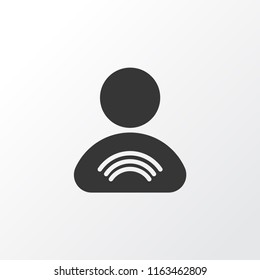 User relationship icon symbol. Premium quality isolated member element in trendy style.
