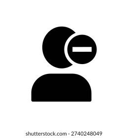 User Remove or Block Account Minus Icon