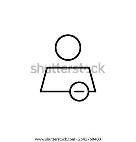 user remove, delete account icon