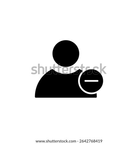 user remove, delete account icon