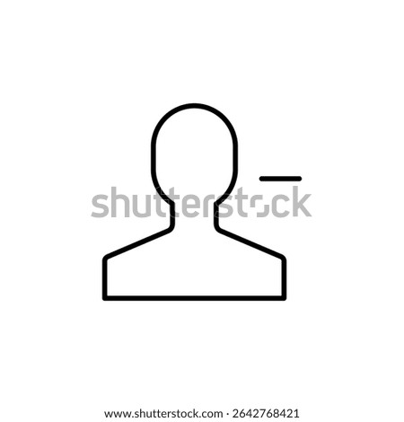 user remove, delete account icon
