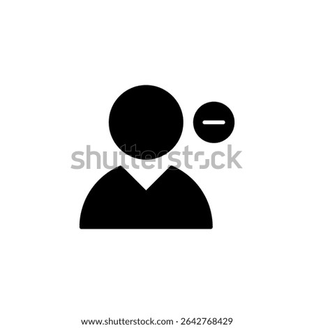 user remove, delete account icon