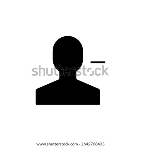 user remove, delete account icon