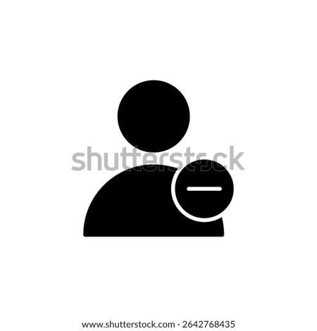 user remove, delete account icon