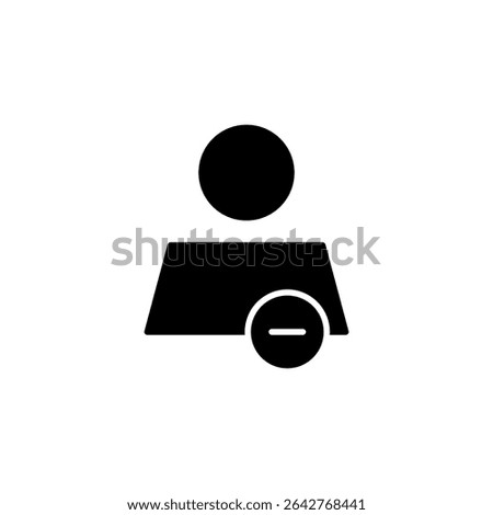 user remove, delete account icon