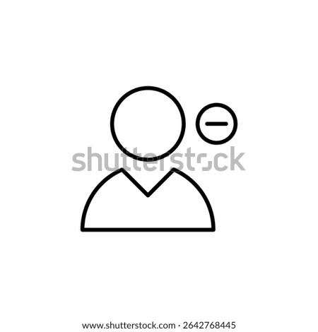 user remove, delete account icon