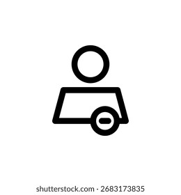 Ícone Remover Usuário para Gerenciamento e Exclusão de Usuário