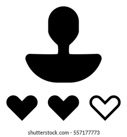 User review icon - Flat design, glyph style icon - Filled black