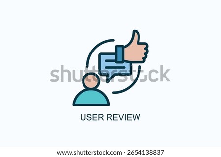 User Review Icon Or Logo Isolated Vector Illustration
