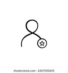 User Review Line Style Icon Design