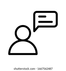 user review vector thin line icon 