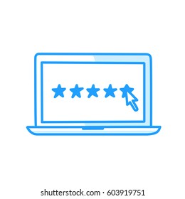 User reviews concept, hand drawn illustration