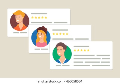 User Reviews And Feedback Concept Vector Illustration