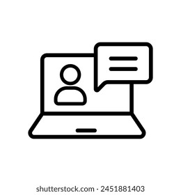 Icono de Vector de contorno aislado sobre fondo blanco. Icono de Vector de línea para diseño de Web, móvil y ui