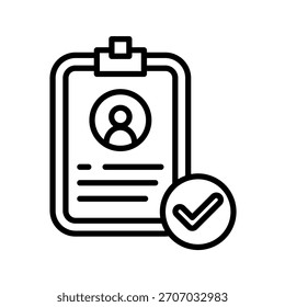 Ilustración vectorial de iconos de esquema de derechos de usuario