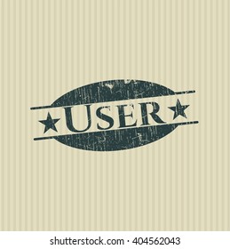 User rubber grunge texture stamp