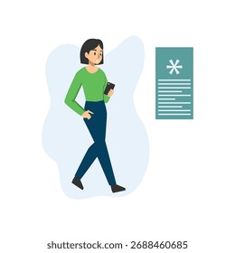 User Safety Vector Illustration Which can easily edit or modify
