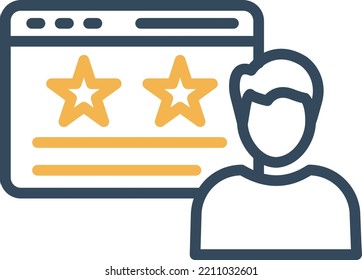 User satisfaction Vector icon which is suitable for commercial work and easily modify or edit it
