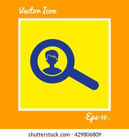 User & Search Icon. Eps-10.