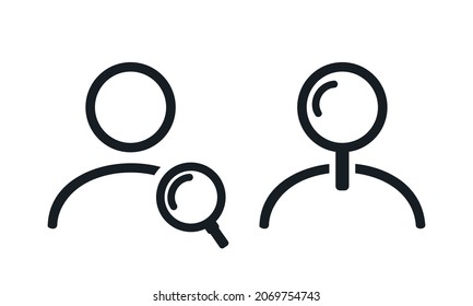 User search icon. Illustration vector